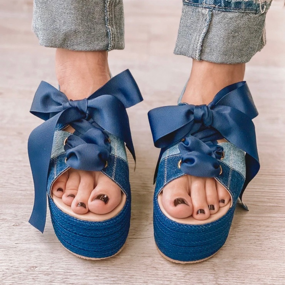 Samantha Espadrilles Denim Size 8